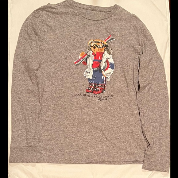 Mens Polo Bear by Ralph Lauren Long Sleeve T-Shirt. - Picture 2 of 2